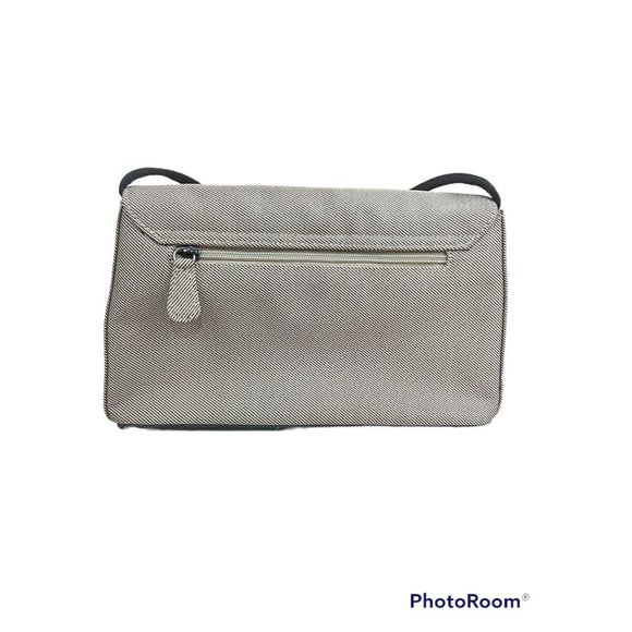 Vtg Ego Shoulder Bag Handbag Beige Baguette Canvas Minimalist Medium Size Y2K - Picture 5 of 10